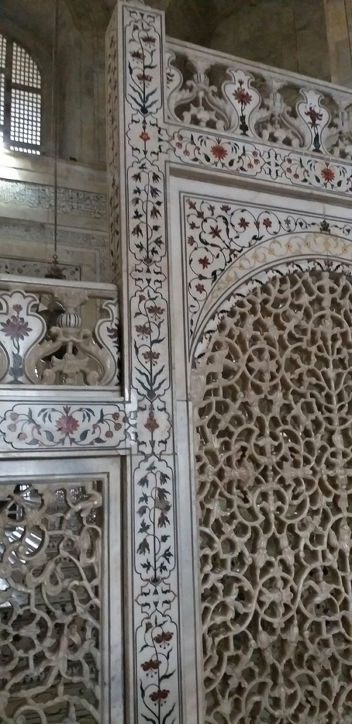 Interior en el Taj Mahal