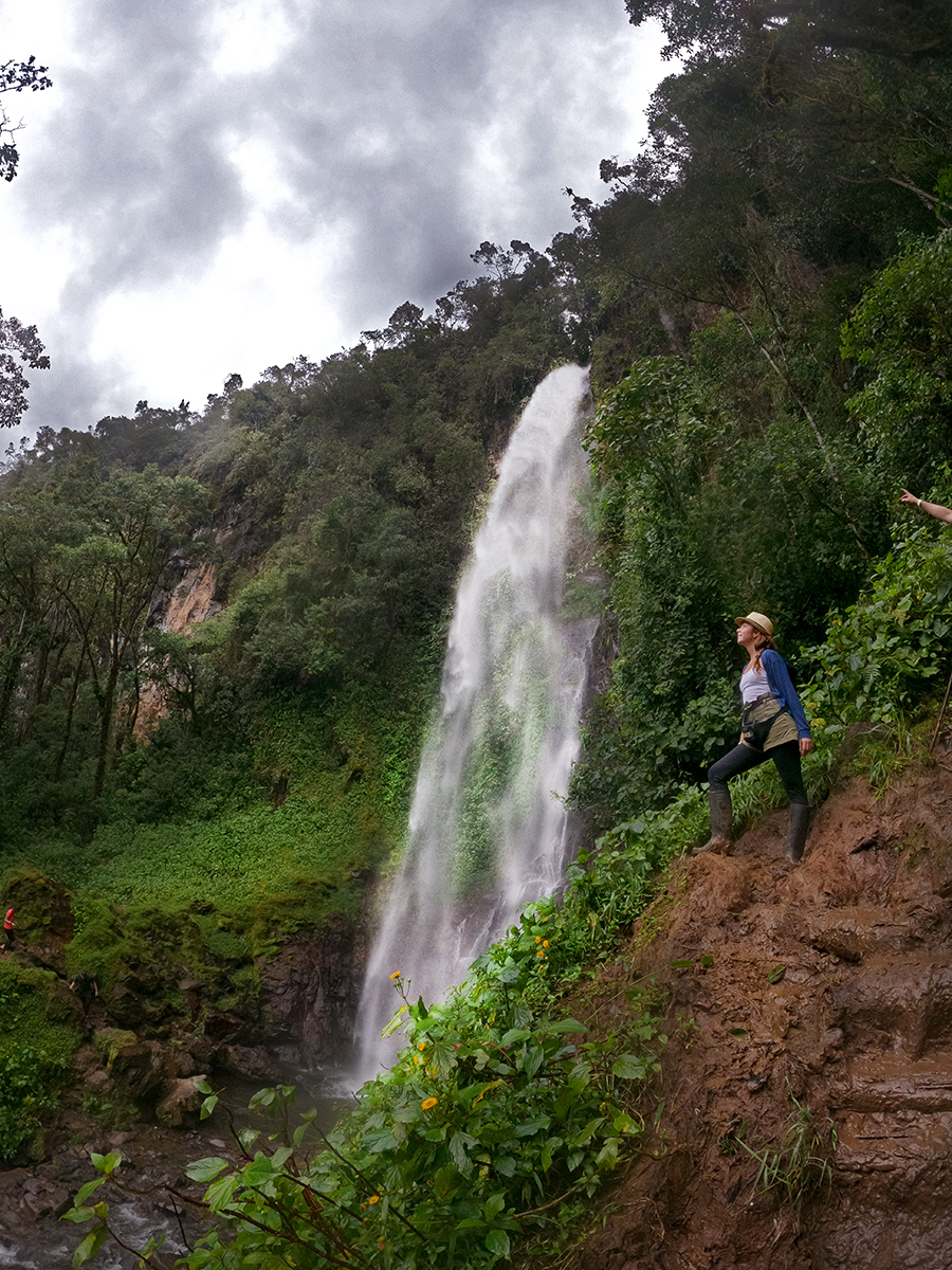 Cascada salto del angen en Jardín Antioquia